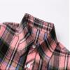 Betusline Girls' Plaid Flannel Shirt, Kids Long Sleeve Button Button Shirts Tops,F Pink & Green #13-4 Years= Tag 110 view 2