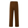 Men's Baggy Sweatpants Fleece Straight Leg Casual Pants Elastic Waist Athletic Workout Jogger Sweat Pants Fall Winter B- Brown view 2