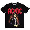 Ac/Dc Angus Highway to Hell Sublimation Print T Shirt Size XXL Black view 1