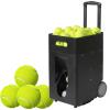 Dfdieratve Automatic Tennis Ball Launcher, Portable Tennis Ball Machine Adjustable Launching Angle, Speed, Rotation Frequency, 50 Large Capacity, for Beginners Solo Training Sports view 1
