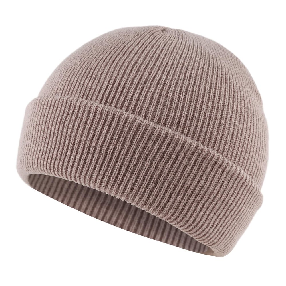 Classic Winter Knit Kids Hat Skull Cap for Toddler Boys Girls Autumn Men Women Fisherman Beanie (Khaki, L)