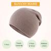Classic Winter Knit Kids Hat Skull Cap for Toddler Boys Girls Autumn Men Women Fisherman Beanie (Khaki, L) view 2