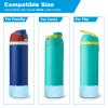 2PCS Glitter Silicone Boot for Owala Water Bottle 24 oz 32 oz 40 oz, Anti-Slip Protective Sleeve for Owala Twist,FreeSip and Flip Stainless Steel Water Bottle, BPA-Free, Dishwasher Safe, Accessories view 2