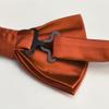 Branduce Rust Bow Tie and Pocket Square Set for Men Wedding Silk Pre-tied Adjustable Bow tie Handkerchief (BB01-33) view 4