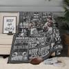BTHRRW Football Throw Blanket Football Team Color 80"x60" Fan Gifts for Men Women Sport Blanket Sofa Bed Couch Living Room. view 3