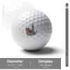 England London Souvenir Printed Soft Golf Balls High Velocity Long Distance for Training Practice Outdoor Indoor view 2