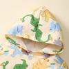 2T Boys Clothes Baby Boy Fall Clothes Baby Toddler Outfits Long Sleeve Hoodie Sweatshirts Tops Pants Set, Beige Boys Dinosaur Outft 2-3T view 4