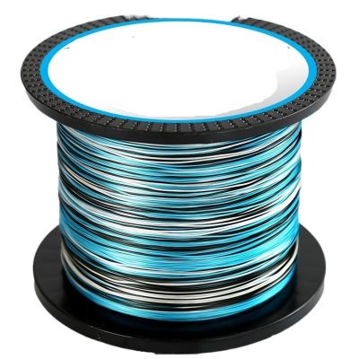 HDNSAUD Fishing Line 8 Strands 4 Braided 1000M 3000M Fishing Line Multifilament PE Line for Carp Fishing Saltwater(8X-Blue,500M-3.0-40LB)