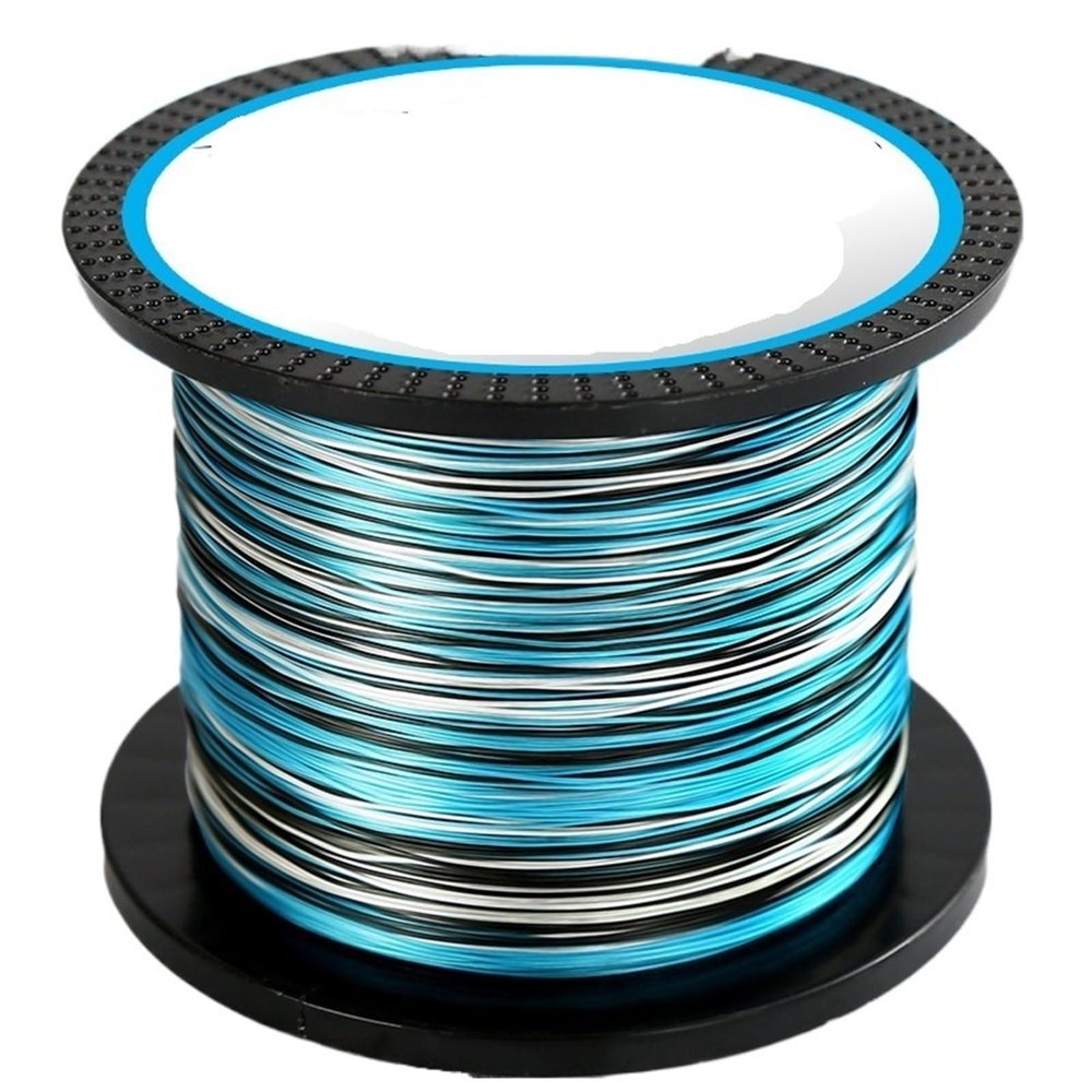 HDNSAUD Fishing Line 8 Strands 4 Braided 1000M 3000M Fishing Line Multifilament PE Line for Carp Fishing Saltwater(8X-Blue,500M-3.0-40LB)