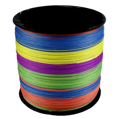 HDNSAUD Fishing Line 12 Braided Fishing Line Length 500m/300m/100m Diameter:0.14mm-0.55mm Size 25-120lb PE Braided Line Floating Line(Multicolor,500M-0.37MM-65LB)