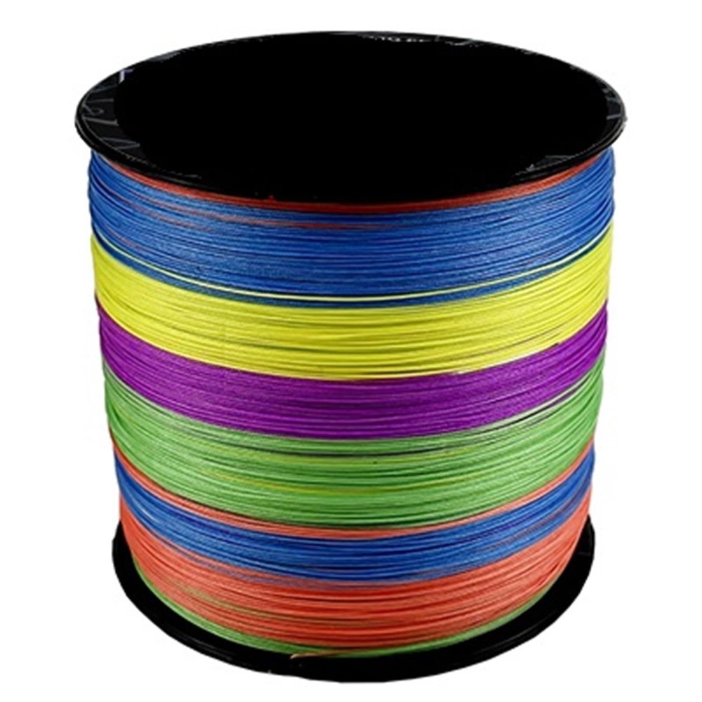 HDNSAUD Fishing Line 12 Braided Fishing Line Length 500m/300m/100m Diameter:0.14mm-0.55mm Size 25-120lb PE Braided Line Floating Line(Multicolor,500M-0.37MM-65LB)