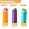 2PCS Glitter Silicone Boot for Owala Water Bottle 24 oz 32 oz 40 oz, Anti-Slip Protective Sleeve for Owala Twist,FreeSip and Flip Stainless Steel Water Bottle, BPA-Free, Dishwasher Safe, Accessories view 2