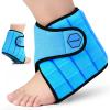 Comfpack Ankle Ice Pack Wrap, 2 Hours Long Lasting Cold Therapy for Swelling, Sprained Ankle, Achilles Tendonitis, Plantar Fasciitis Relief, Heel Pain, Reusable Ice Wrap for Surgery Recovery