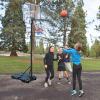 Portable Basketball Hoop Outdoor 54 in Portable Acrylic Basketball Hoop - 5.8ft to 7ft Adjustable Height - Easy Tilt & Transport - Outdoor Portable Hoops & Goals view 2