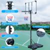Portable Basketball Hoop Outdoor 54 in Portable Acrylic Basketball Hoop - 5.8ft to 7ft Adjustable Height - Easy Tilt & Transport - Outdoor Portable Hoops & Goals view 3