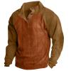 MGWTFZDL Quarter Zip Pullover Men 1/4 Zip Pullover Suteres para Hombre Men's Sweaters Button Up Sweater for Man Zara Clothes 163 view 1