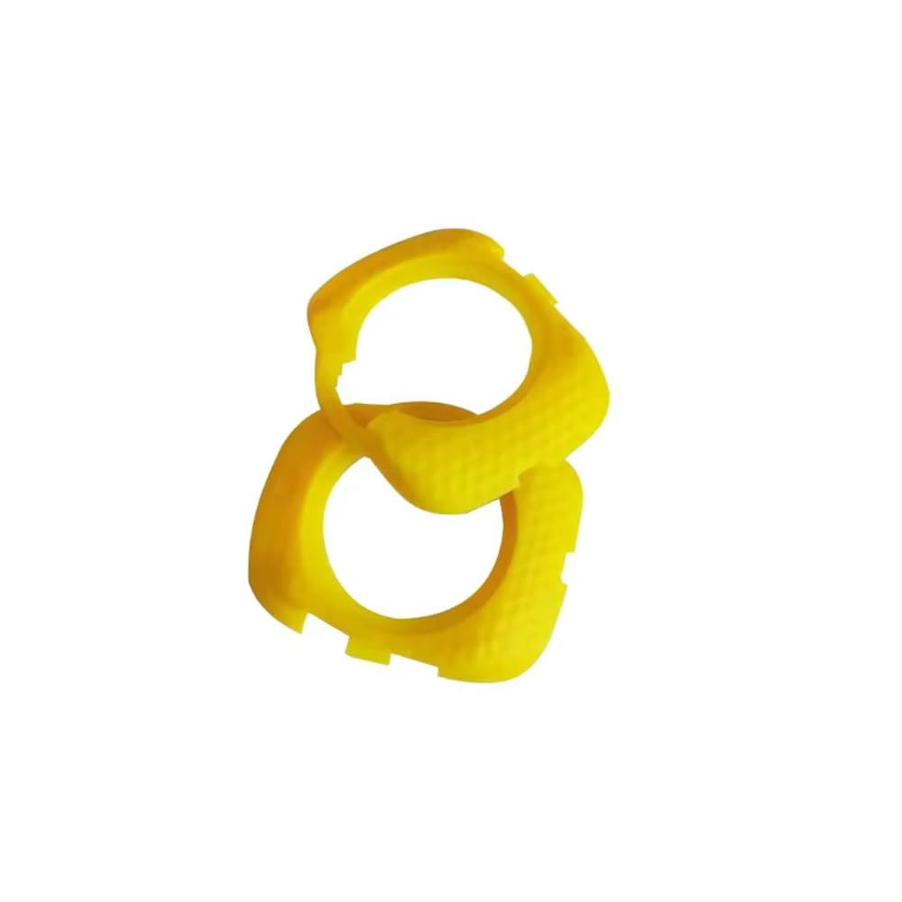 2Pcs Cleat Pedal Cover Quick Release Anti-Slip Bicycle Action Cleats Protection Cover for Wahoo Speedplay Zero Aero Nano COMP (Yellow)