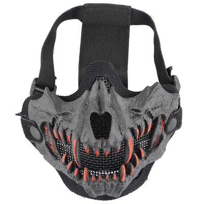 Tactical Face Masks for Halloween Cosplay Paintball Cs Games with Adjustable Bands, Airsoft Masks, Half Face Protective Masks for Men and Women