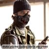 Tactical Face Masks for Halloween Cosplay Paintball Cs Games with Adjustable Bands, Airsoft Masks, Half Face Protective Masks for Men and Women view 4