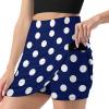 Polka Dot Blue White Shorts Skirt Woman Tenis Skirt Light Proof Trouser Skirts High Waist Single Pocket A Line Workout Skorts view 1