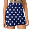 Polka Dot Blue White Shorts Skirt Woman Tenis Skirt Light Proof Trouser Skirts High Waist Single Pocket A Line Workout Skorts view 2