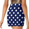 Polka Dot Blue White Shorts Skirt Woman Tenis Skirt Light Proof Trouser Skirts High Waist Single Pocket A Line Workout Skorts view 4