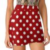 TVCATYE Polka Dots Red White Print Shorts Skirt Womens Golf Skort Light Proof Trouser Skirts High Waist Single Pocket A Line Exercise Skorts, Small view 2