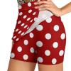 TVCATYE Polka Dots Red White Print Shorts Skirt Womens Golf Skort Light Proof Trouser Skirts High Waist Single Pocket A Line Exercise Skorts, Small view 3