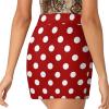 TVCATYE Polka Dots Red White Print Shorts Skirt Womens Golf Skort Light Proof Trouser Skirts High Waist Single Pocket A Line Exercise Skorts, Small view 4