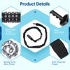 Security Resettable Bicycles, Anti-Theft 36-Inch Bike Chain Lock Chain Electric Lock, Combination Bicycles, Fences, Doors, Bicycle for Bike Scooters, Scooters, Gates, Motorbikes, for 4-Digit Lock view 3