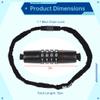 Security Resettable Bicycles, Anti-Theft 36-Inch Bike Chain Lock Chain Electric Lock, Combination Bicycles, Fences, Doors, Bicycle for Bike Scooters, Scooters, Gates, Motorbikes, for 4-Digit Lock view 4