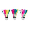3 Pieces Colorful Badminton Balls Shuttlecocks Outdoor Indoor Sport Training Game Excellent andDeft and Professional view 1