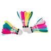 3 Pieces Colorful Badminton Balls Shuttlecocks Outdoor Indoor Sport Training Game Excellent andDeft and Professional view 4