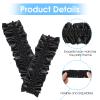 2PCS Roaring 20s Sleeve Garters for Men, Elastic Shirt Sleeve Holders Anti-Slip Shirt Stays Armband Garter Belt Straps Costume for 1920s Mens Costume and Party(Black) view 3