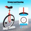 16/24 Inch Wheel Unicycle with Steel Rim, Unicycle Electric Wheel Skidproof Mountain Tire Cycling Sports Exercise with Adjustable Seat, Adults Kids Outdoor Sports Fitness Exercise Tool (24Inch Red) view 4