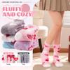 Anlisim Womens Fuzzy Socks Cozy Fluffy Winter Cabin Slipper Warm Fleece Soft Thick Comfy Socks(One Size, Heart shape) view 3
