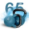 Yes4All Kettlebell, 65 LB Neoprene Coated Cast Iron Kettlebells, Wide Grip Handle & Flat Bottom for Swings, Squats, Deadlifts, Push Ups & Full Body Training at Home Gym view 2