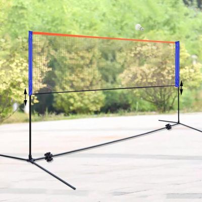 BTURYT Badminton Net Stand Portable Badminton Net with Stand Pole, Backyard Garden Lawn Park Ball Game Training Machine, Adult Junior Pickleball Volleyball Tennis Net, Wide 5.1m/16.7ft