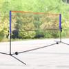 BTURYT Badminton Net Stand Portable Badminton Net with Stand Pole, Backyard Garden Lawn Park Ball Game Training Machine, Adult Junior Pickleball Volleyball Tennis Net, Wide 5.1m/16.7ft view 1