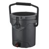 APLUSH Portable Water Cooler, 2.5 Gallon Camping Cooler Drink Dispenser with Faucet,10 QT Outdoor Cold & Hot Insulated Cooler for Camping Fishing Picnics Party,Grey,B view 1