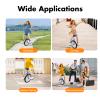 16/24 Inch Wheel Unicycle with Steel Rim, Unicycle Electric Wheel Skidproof Mountain Tire Cycling Sports Exercise with Adjustable Seat, Adults Kids Outdoor Sports Fitness Exercise Tool (16Inch Blue) view 2
