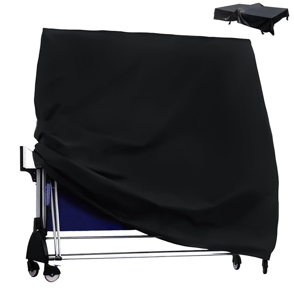 72.83 X 64.96 X 27.55In Fits Taffeta Fabric Polyester 210D Waterproof Cover Table Tennis Table, For Protection Weather All Tables Size Regulation