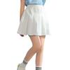 TTYAOVO Girl Skort Mini Flare Plain Pleated Skater Skirt Shool Uniform Size 150(9-10 Years, White) view 3
