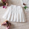 TTYAOVO Girl Skort Mini Flare Plain Pleated Skater Skirt Shool Uniform Size 150(9-10 Years, White) view 4