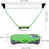 Folding Portable Badminton Net Set with Badminton Racket Stand for Outdoors Courtyard Volleyball Tennis Net, Blue view 2
