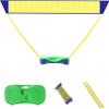 BTURYT 3 in 1 Outdoor Folding Adjustable Badminton Net Set Tennis, Badminton, Volleyball Net w Stand, Green view 1