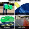 BTURYT 3 in 1 Outdoor Folding Adjustable Badminton Net Set Tennis, Badminton, Volleyball Net w Stand, Green view 2