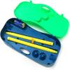 BTURYT 3 in 1 Outdoor Folding Adjustable Badminton Net Set Tennis, Badminton, Volleyball Net w Stand, Green view 3