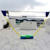 BTURYT 3 in 1 Outdoor Folding Adjustable Badminton Net Set Tennis, Badminton, Volleyball Net w Stand, Green view 4