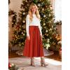 Abaadlw Maxi Skirts for Women with Pockets Long Midi Length Casual Skirt for Beach Party Holiday view 3